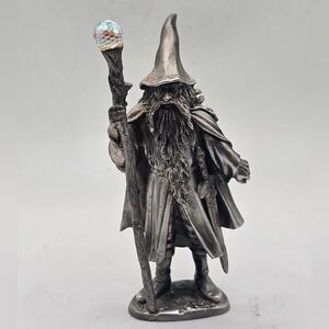 Perth Pewter "Gandalf With Crystal On Staff" Figurine FA10 By Ray Lamb 1978